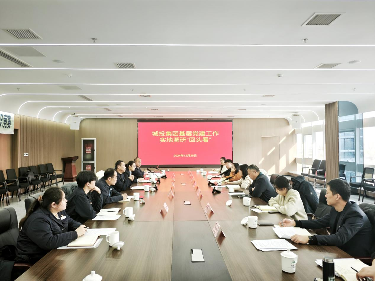 城投集團調研組到水務集團開展“抓學習、強調研、夯基礎、提質效”基層黨建工作實地調研“回頭看”